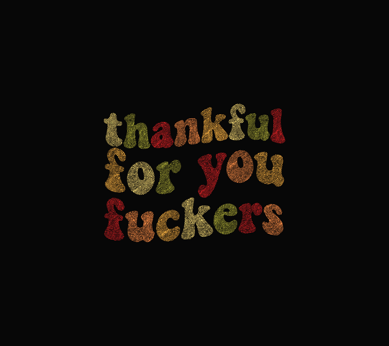 Thankful For You Retro Groovy Friendsgiving Typography - DTF Transfer