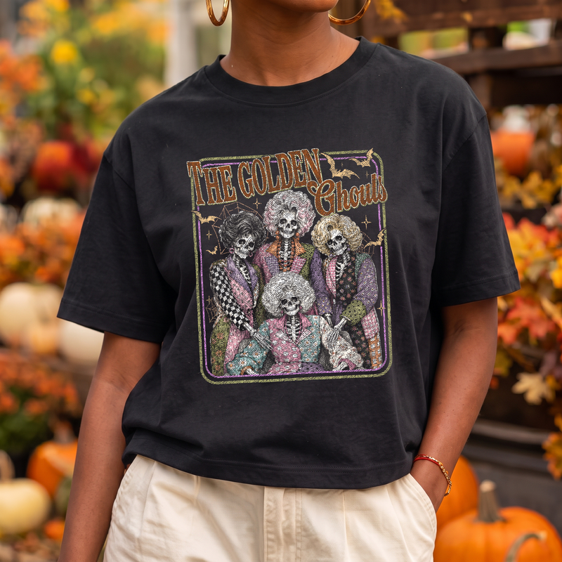 Retro Skeleton Squad Halloween DTF Transfer