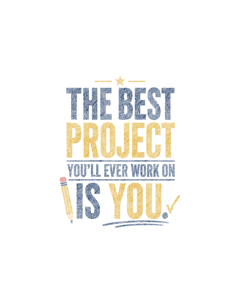 The Best Project Is You Motivation DTF Transfer
