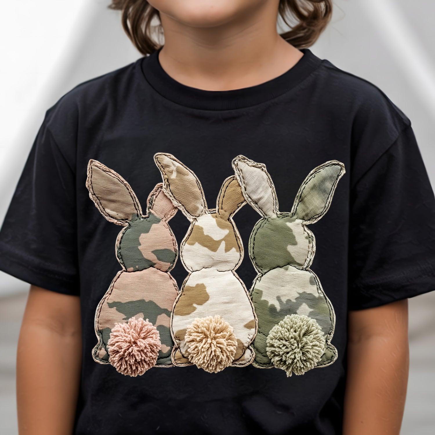 Triple Stitched Camo Bunnies - DTF Transfer