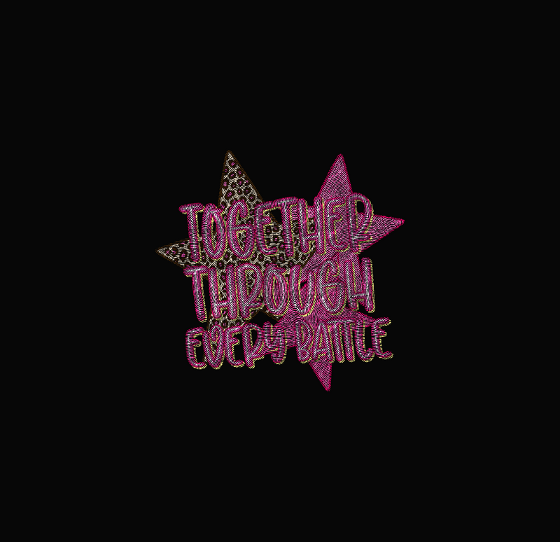 Pink Leopard Engraved Star DTF Transfer