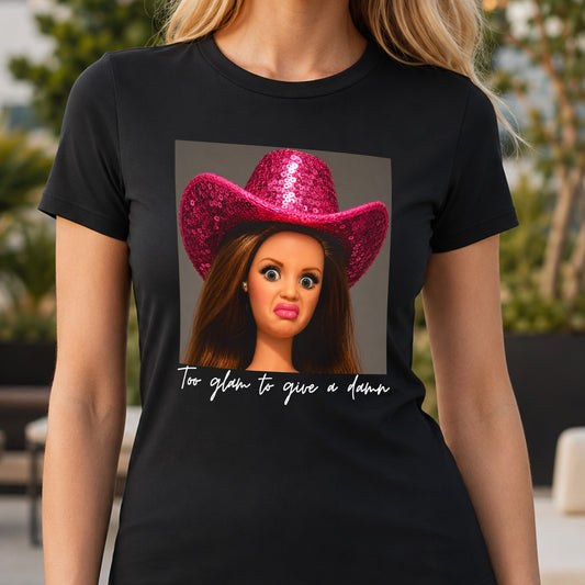 Too Glam To Give A Damn Doll - DTF Transfer