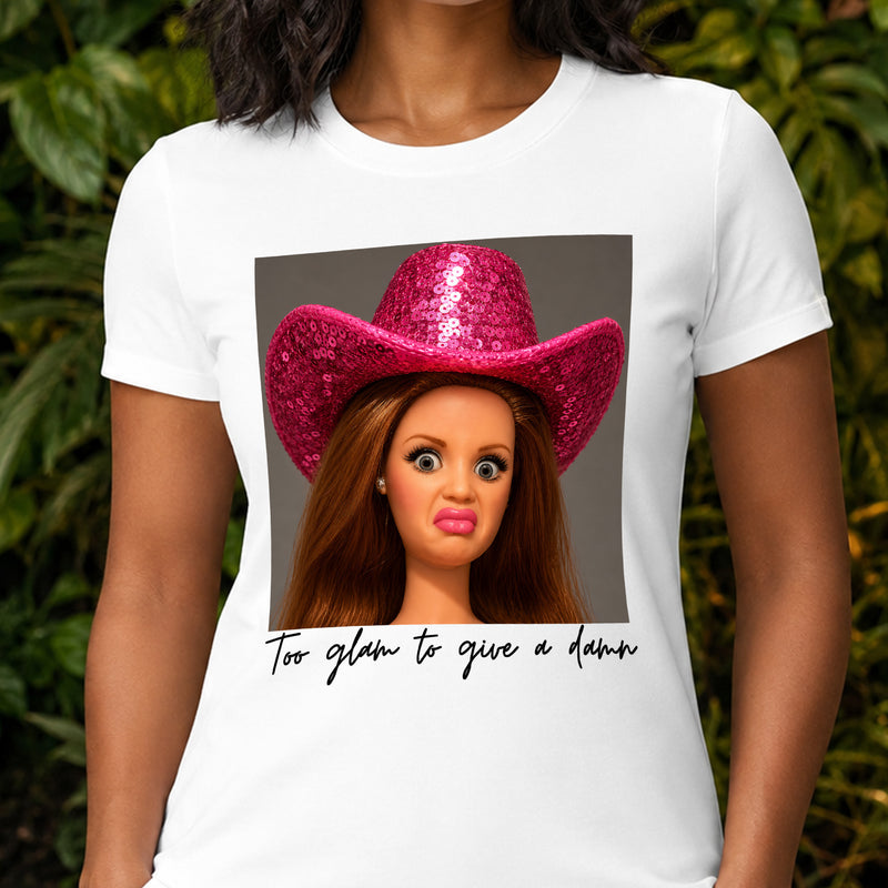 Too Glam To Give A Damn Doll - DTF Transfer