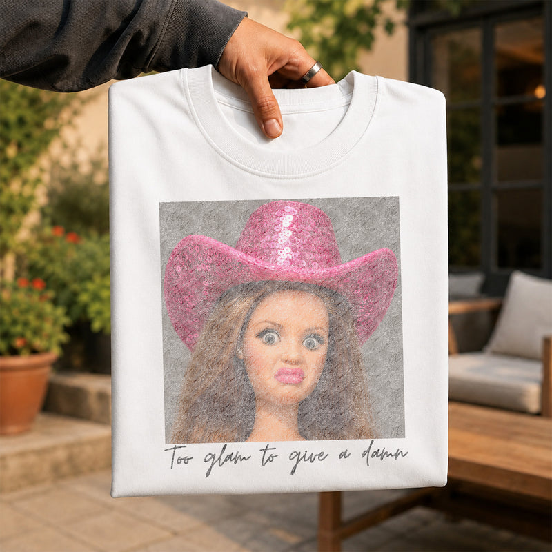 Too Glam To Give A Damn Doll - DTF Transfer