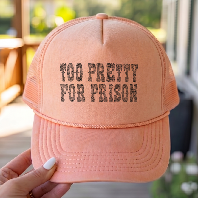 Too Pretty For Prison - DTF Transfer
