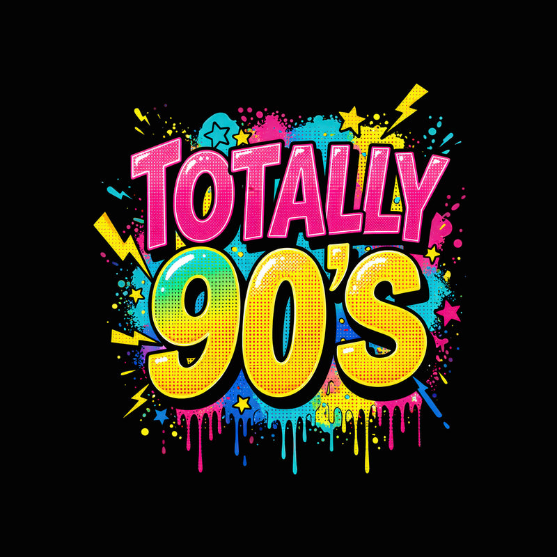 Totally 90's Paint Splatter - DTF Transfer
