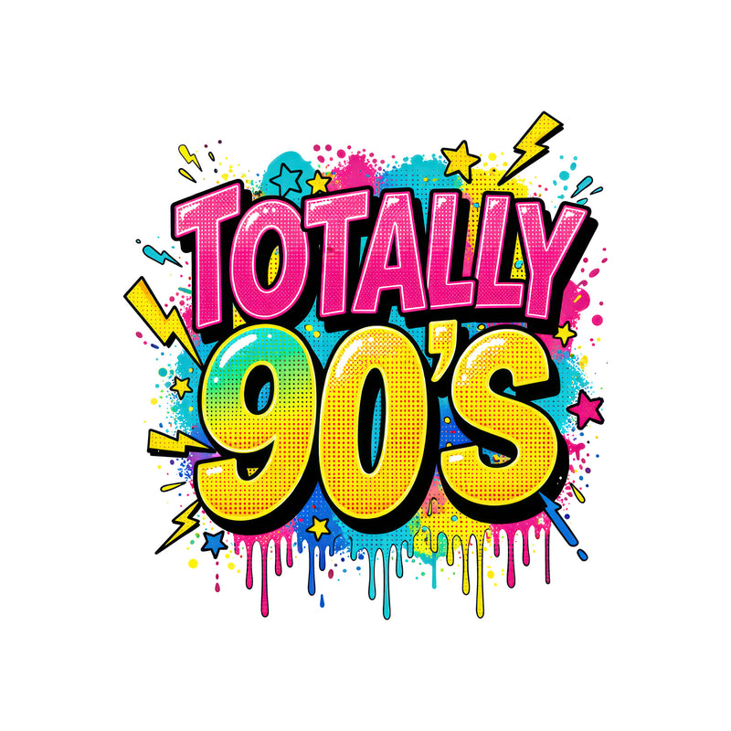 Totally 90's Paint Splatter - DTF Transfer
