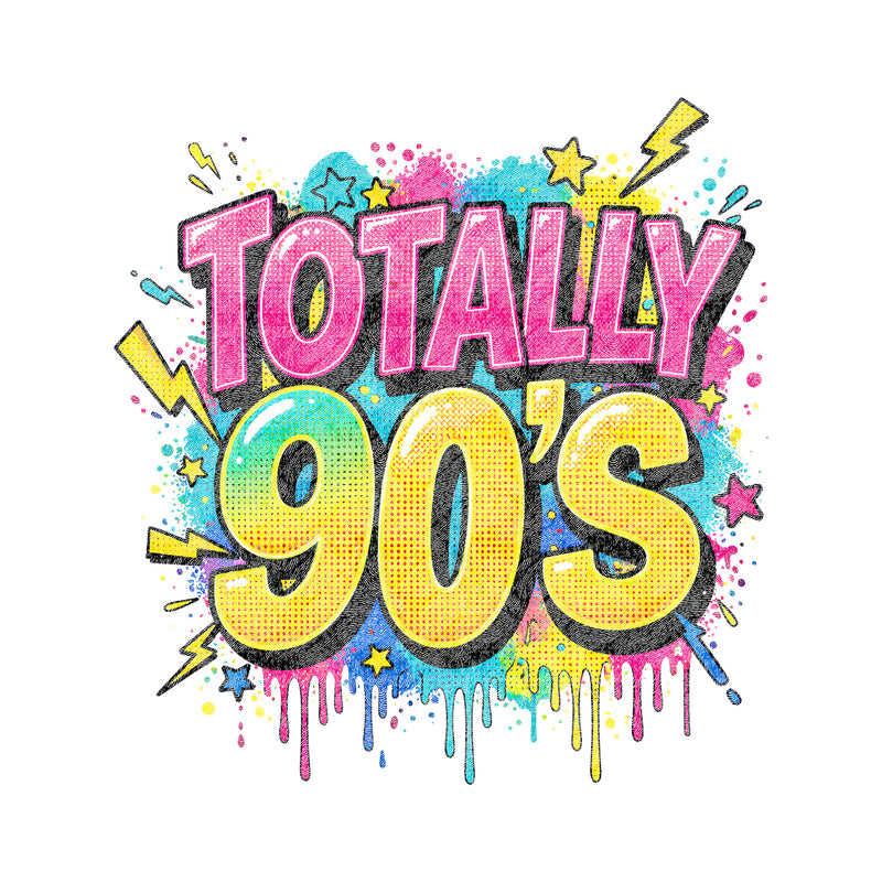 Totally 90's Paint Splatter - DTF Transfer