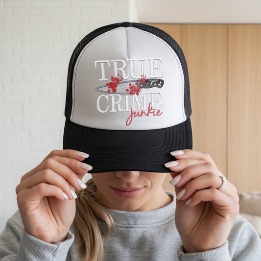 Faux Embroidery True Crime Junkie - DTF Transfer