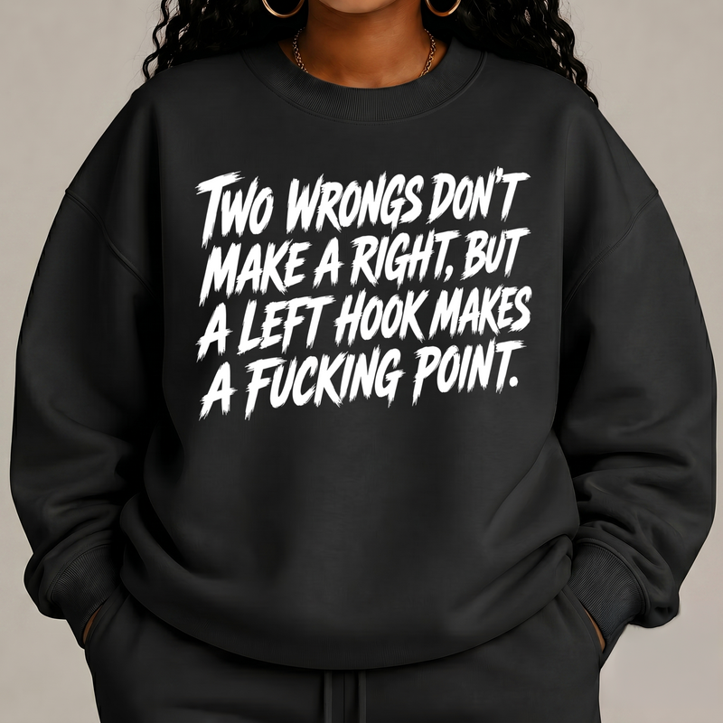 Left Hook Dark Humor - DTF Transfer