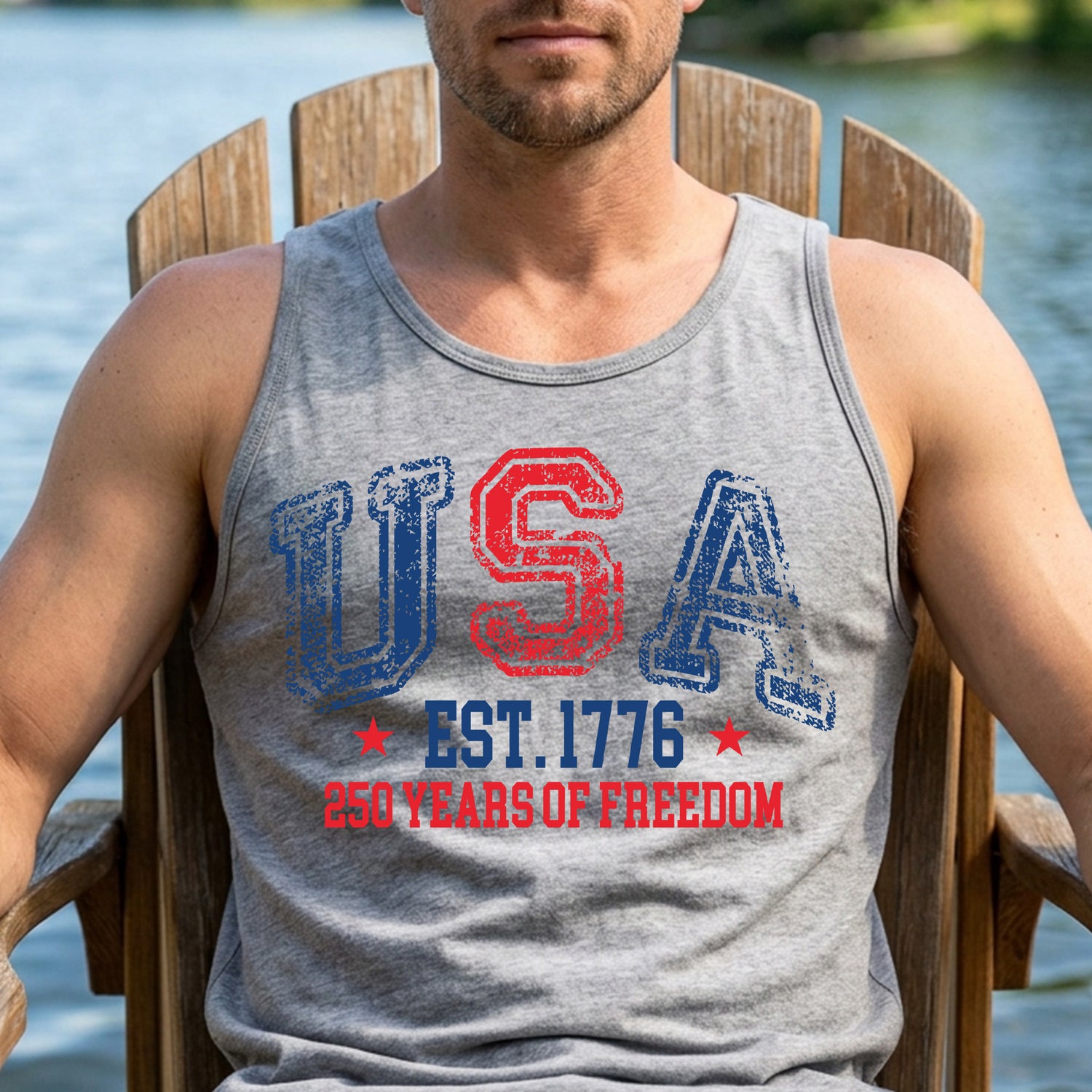 The USA 250 Semiquincentennial Varsity - DTF Transfer