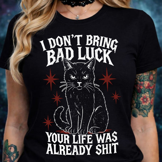 Bad Luck Black Cat- DTF Transfer