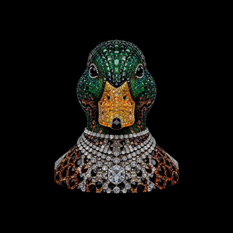 Boujee Faux Gemstone Mallard Duck - DTF Transfer