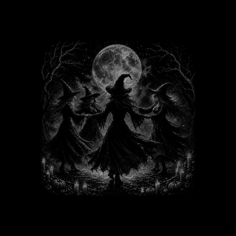 Dancing Witches Coven: Full Moon Ritual Vintage - DTF Transfer