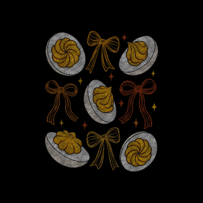 Deviled Eggs & Ribbon Bows Thanksgiving - DTF Transfer