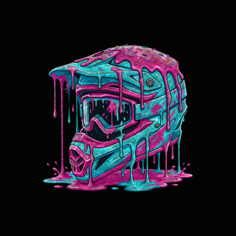 Sugar Rush Drip Helmet - DTF Transfer