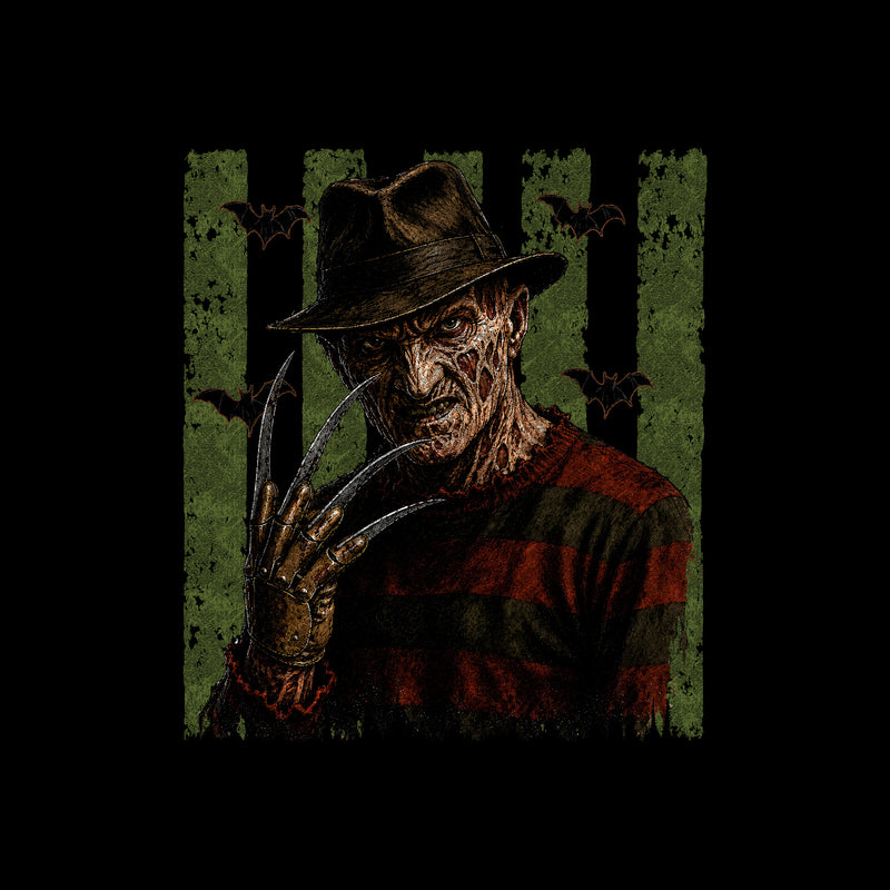 Striped With Bats: Freddy Krueger - DTF Transfer