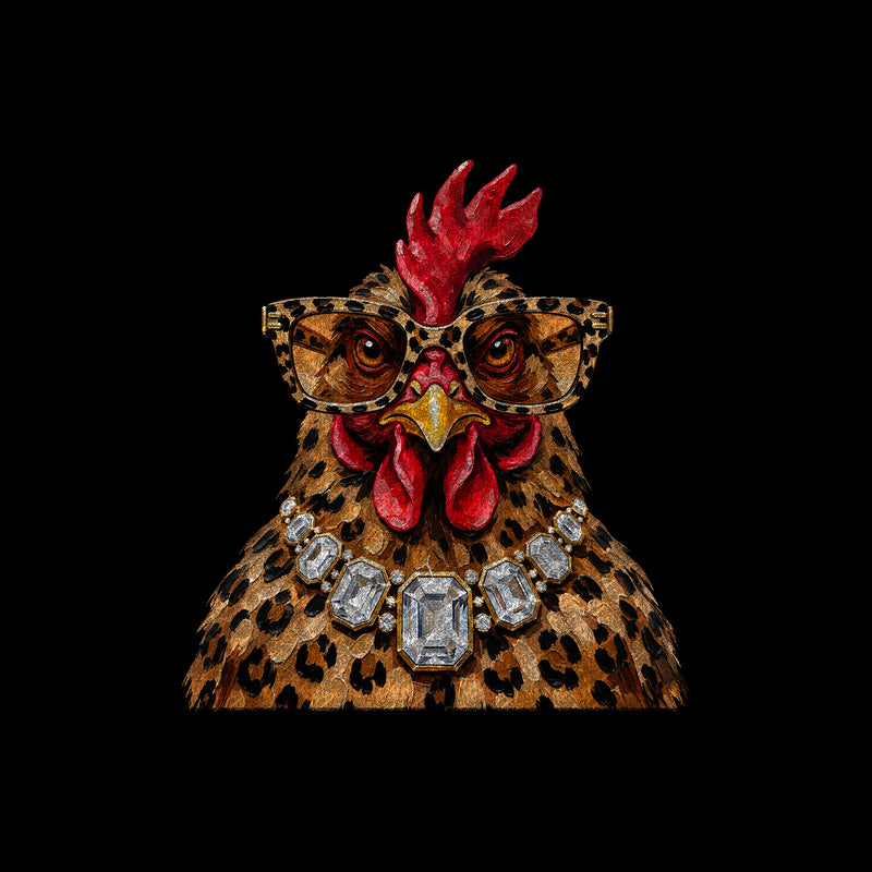 Boujee Faux Painted Chicken - DTF Transfer
