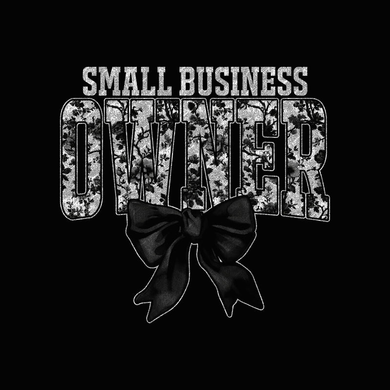 Dark Elegance Floral Small Business - DTF Transfer