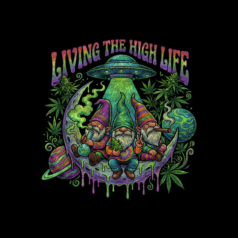Gnomes Living The High Life - DTF Transfer