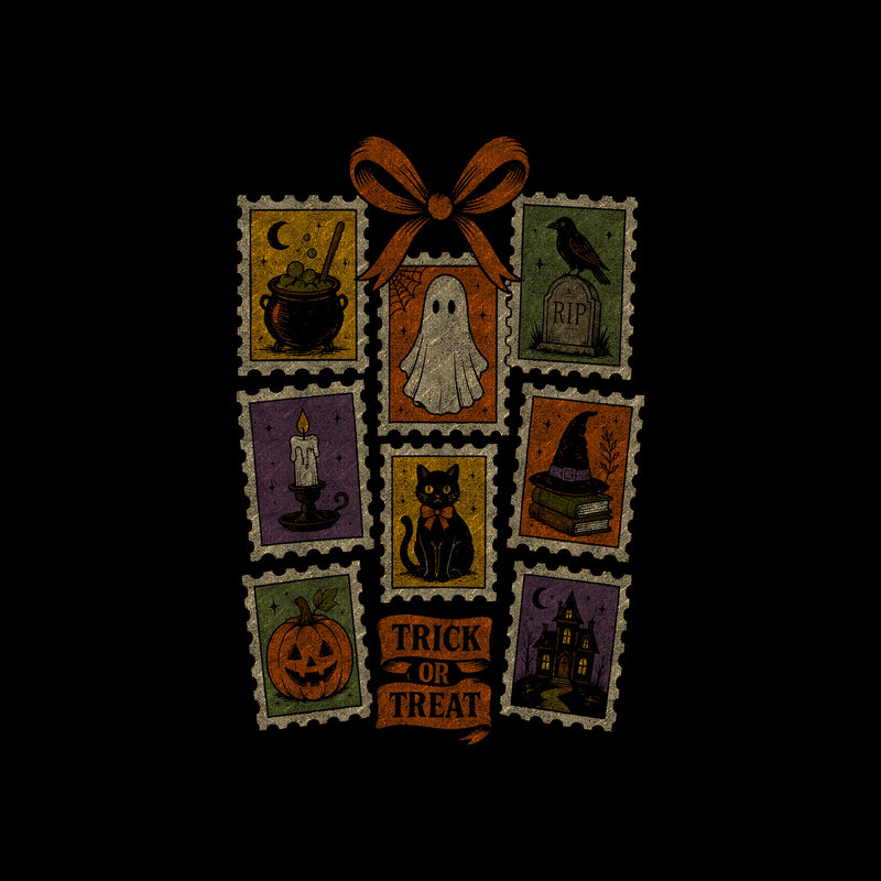 Vintage Halloween Stamps - DTF Transfer