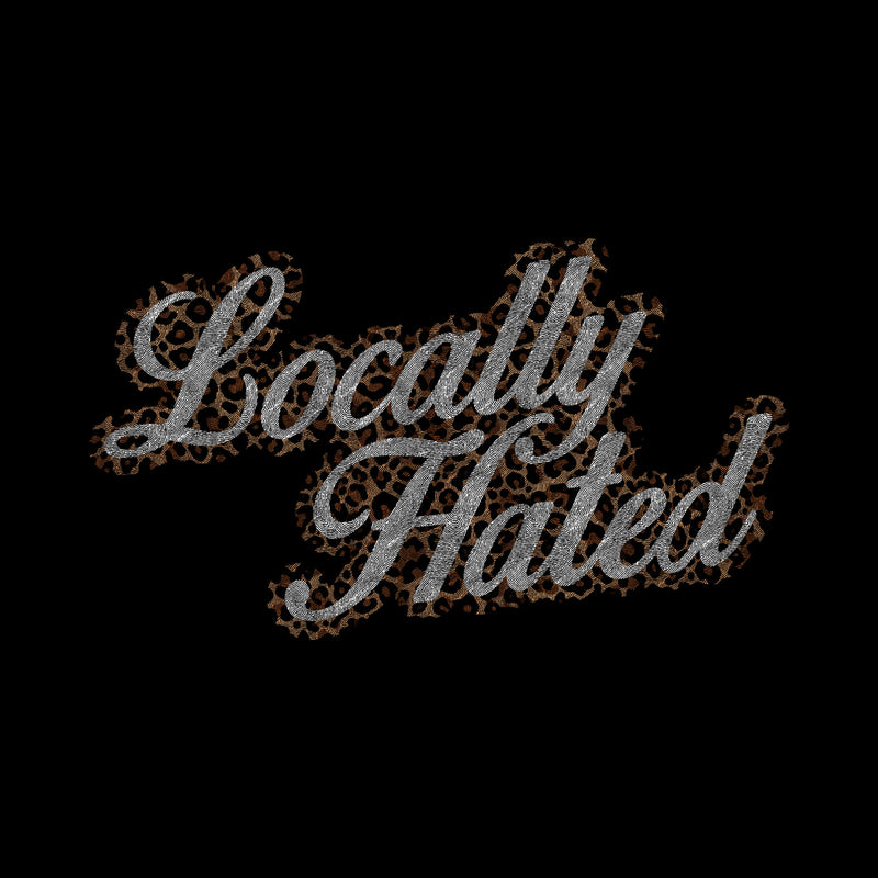 Locally Hated: Leopard Print Cursive - DTF Transfer