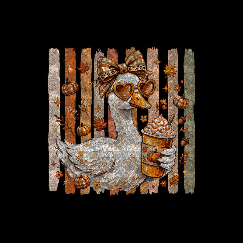 Preppy Fall Goose - DTF Transfer