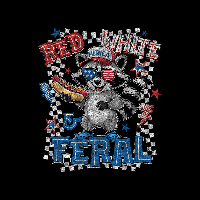 Red, White & Feral - DTF Transfer