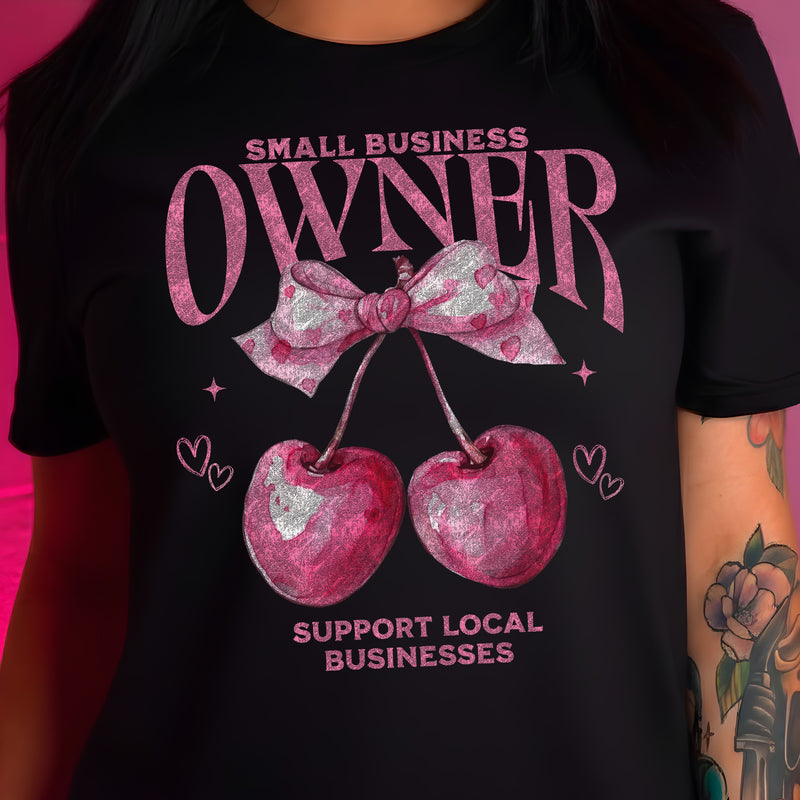 Coquette Cherry Small Business Owner - DTF Transfer