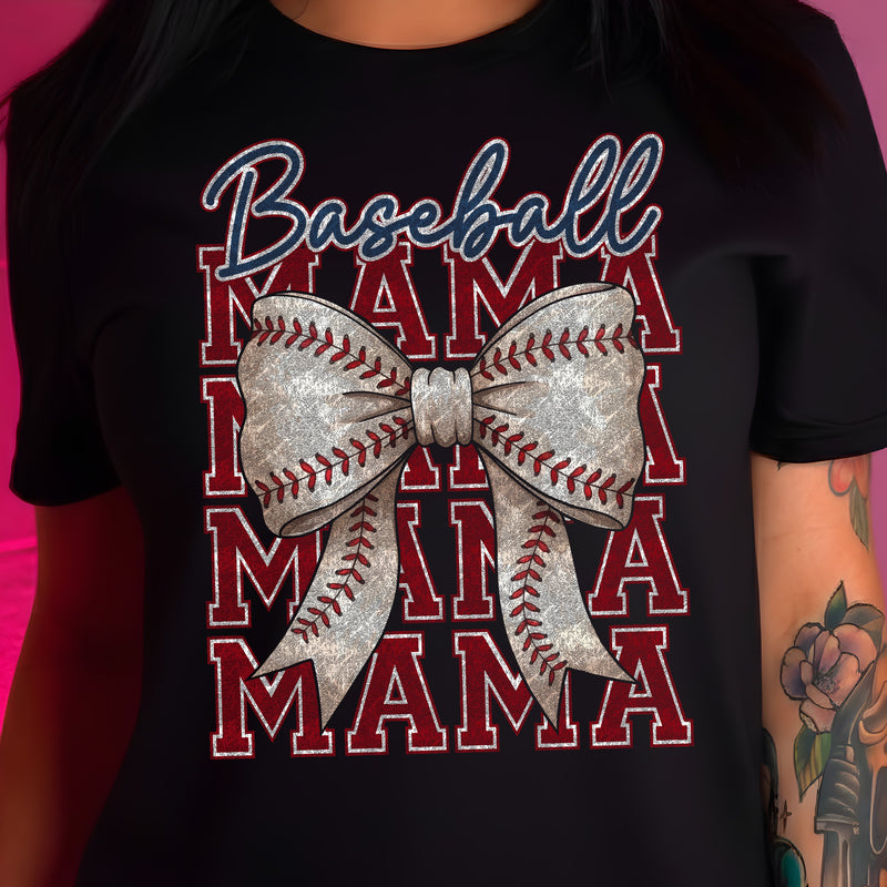 Stacked Baseball Mama - DTF Transfer