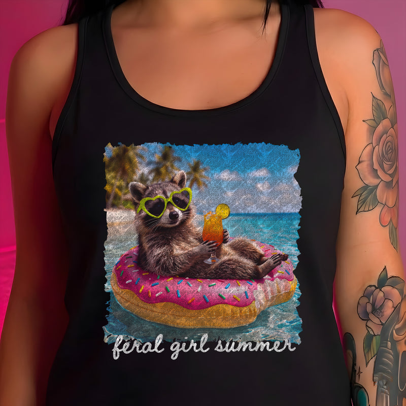 Trash Panda Feral Girl Summer - DTF Transfer
