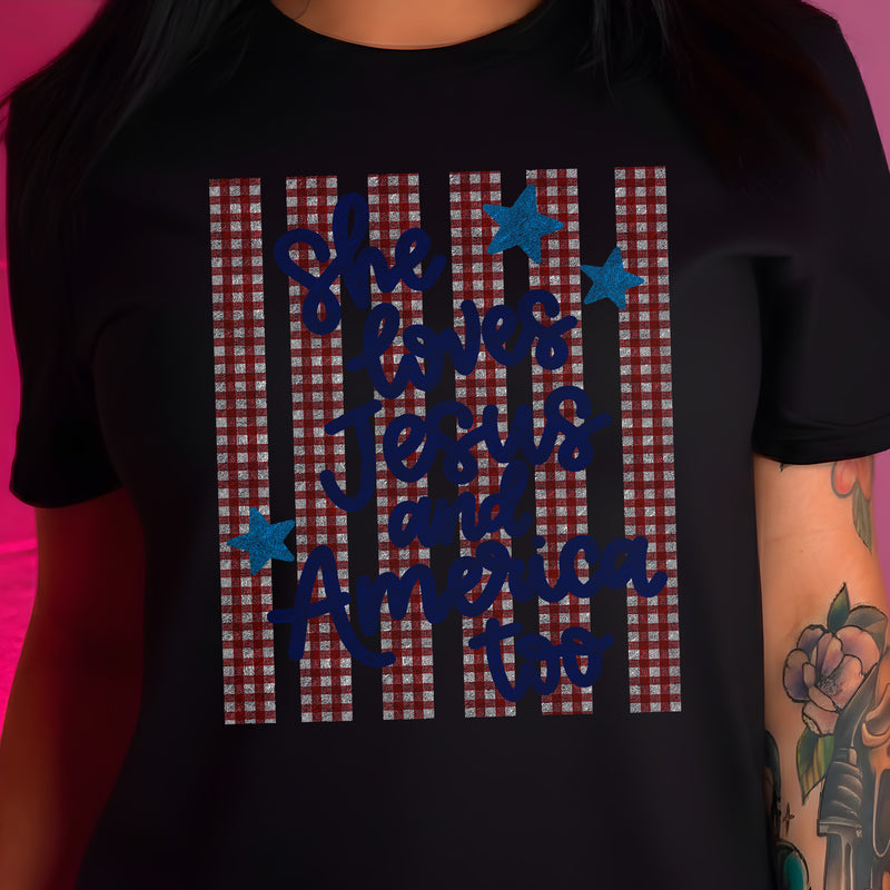 She Loves Jesus - DTF Transfer