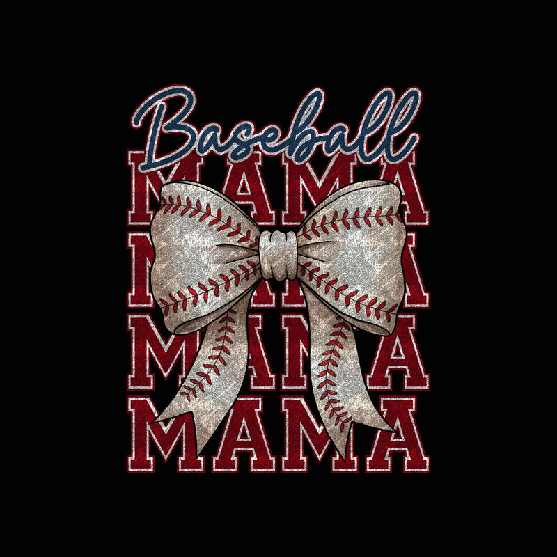 Stacked Baseball Mama - DTF Transfer