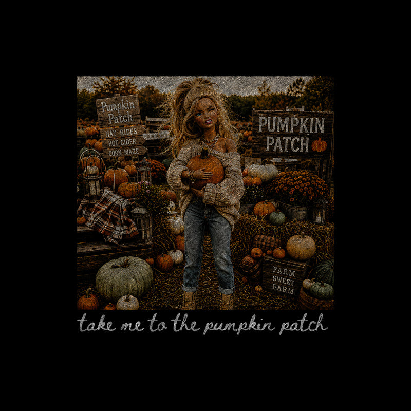 Take Me To The Pumpkin Patch Doll - DTF Transfer
