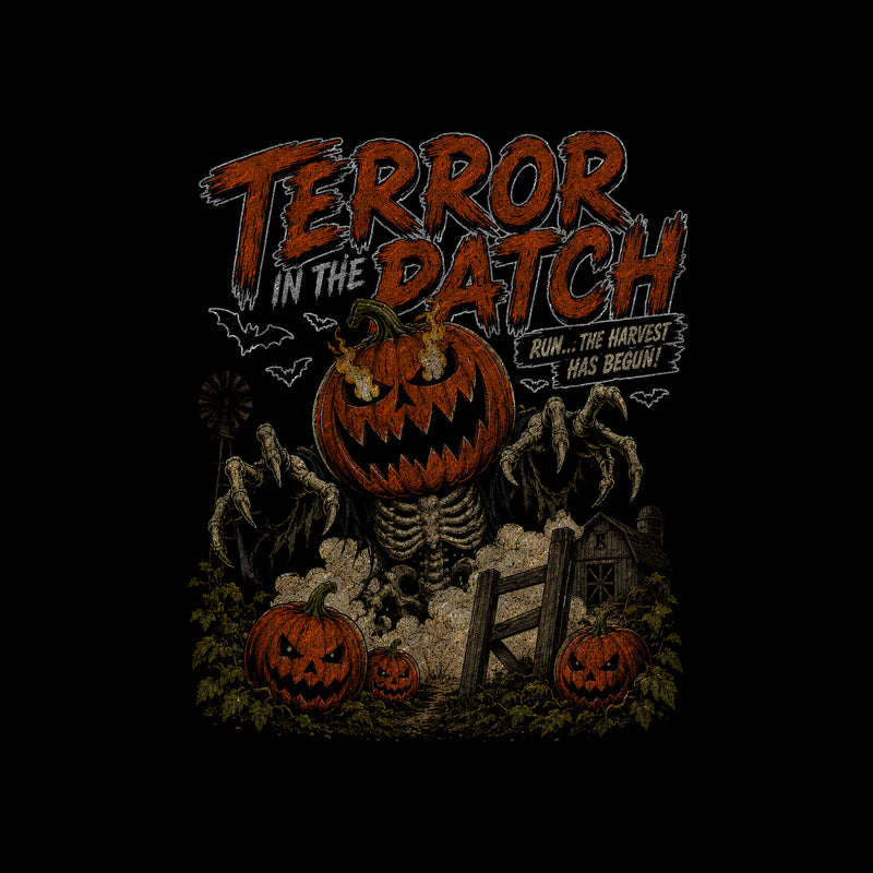 Terror In the Patch - Pumpkin Monster - DTF Transfer