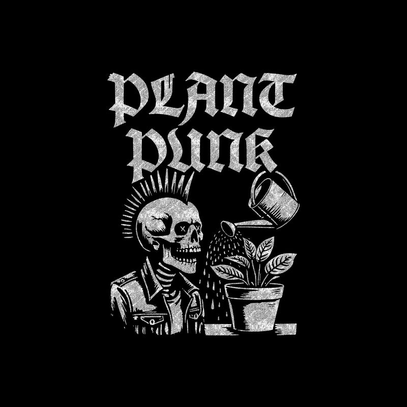 Plant Punk Mohawk Skull - DTF Transfer