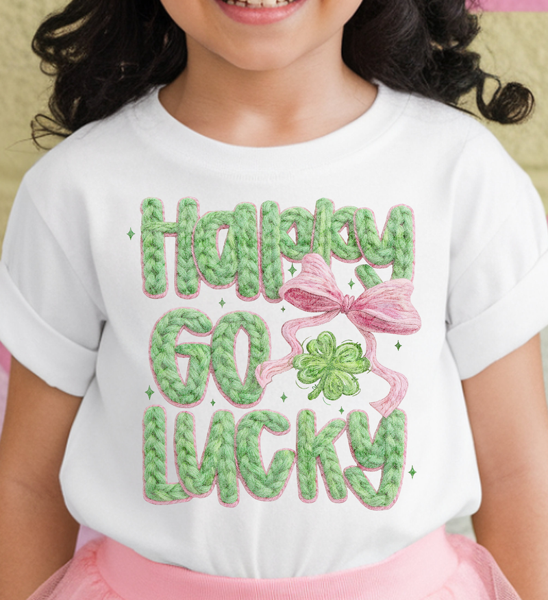 Faux Yarn - Happy Go Lucky - DTF Transfer