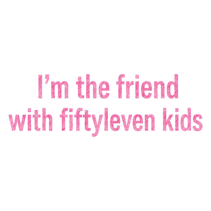 Fiftyleven Kids: Bold Hot Pink Mom Life Typography DTF Transfer