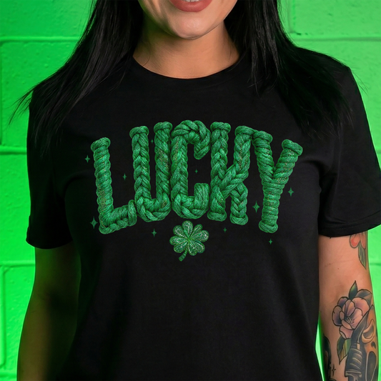 Faux Braided - Lucky And Clover - DTF Transfer