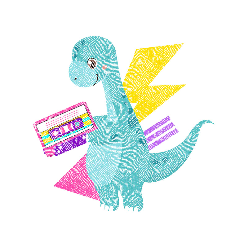 The Cassette Saur - DTF Transfer
