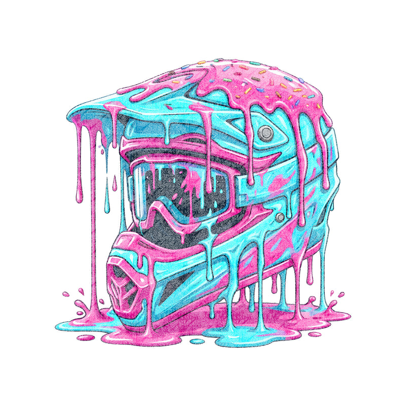 Sugar Rush Drip Helmet - DTF Transfer