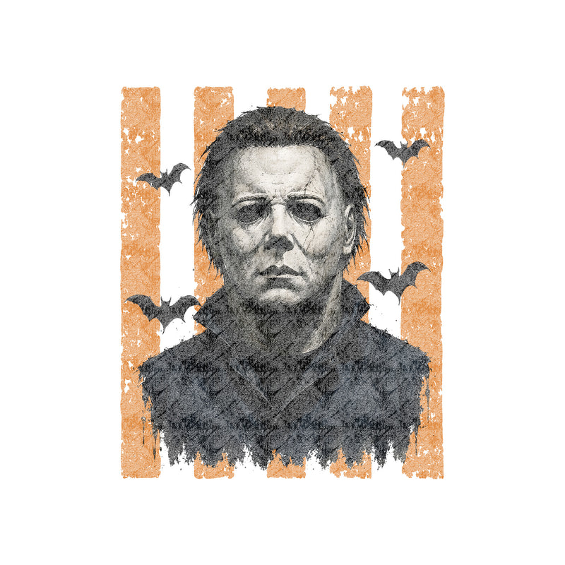 Vintage Striped Michael Myers - DTF Transfer