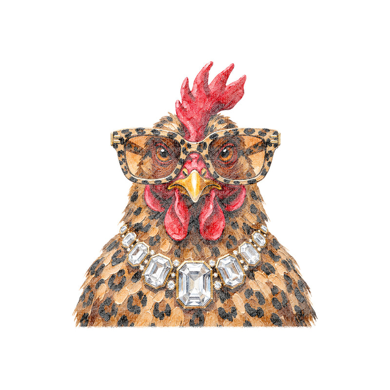Boujee Faux Painted Chicken - DTF Transfer