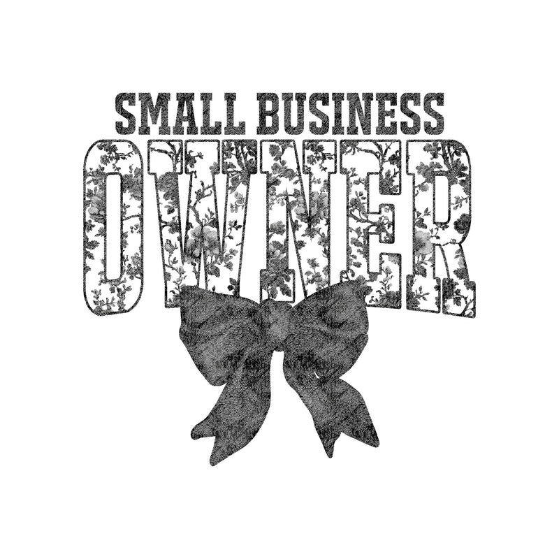 Dark Elegance Floral Small Business - DTF Transfer