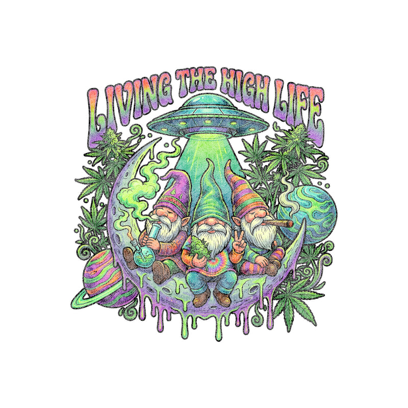 Gnomes Living The High Life - DTF Transfer