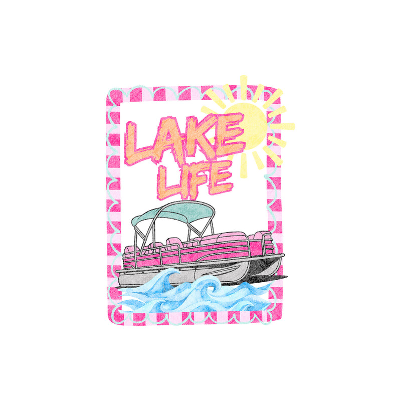Lake Life Pontoon - DTF Transfer