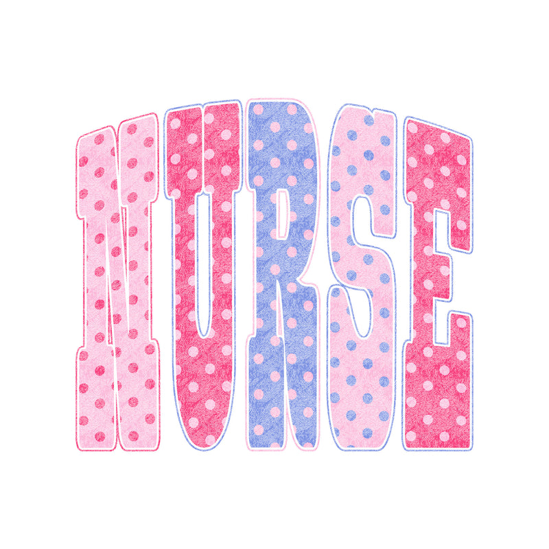 Polka Dotted Nurse - DTF Transfer
