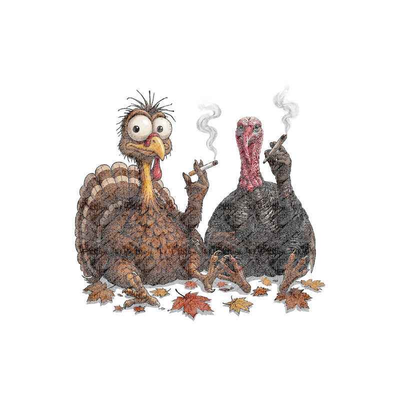 Puff Puff Pardon Smoking Turkeys - DTF Transfer