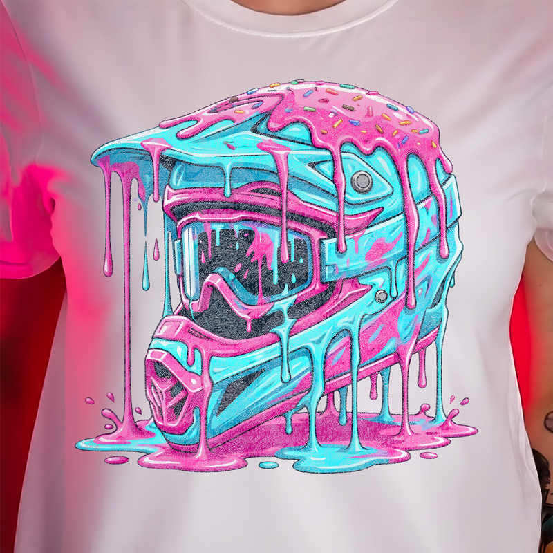 Sugar Rush Drip Helmet - DTF Transfer