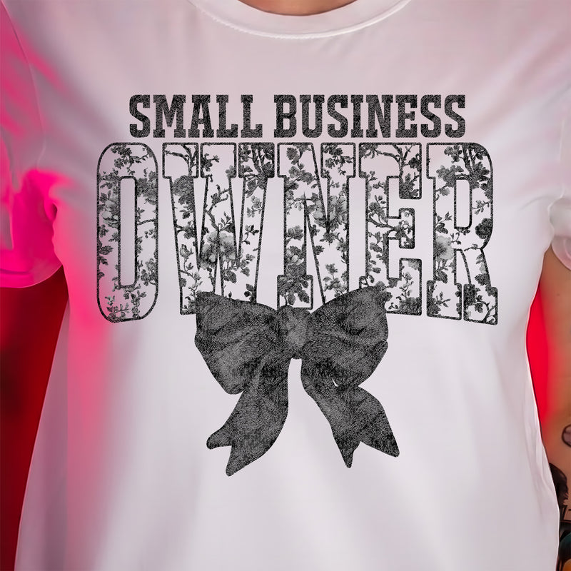 Dark Elegance Floral Small Business - DTF Transfer